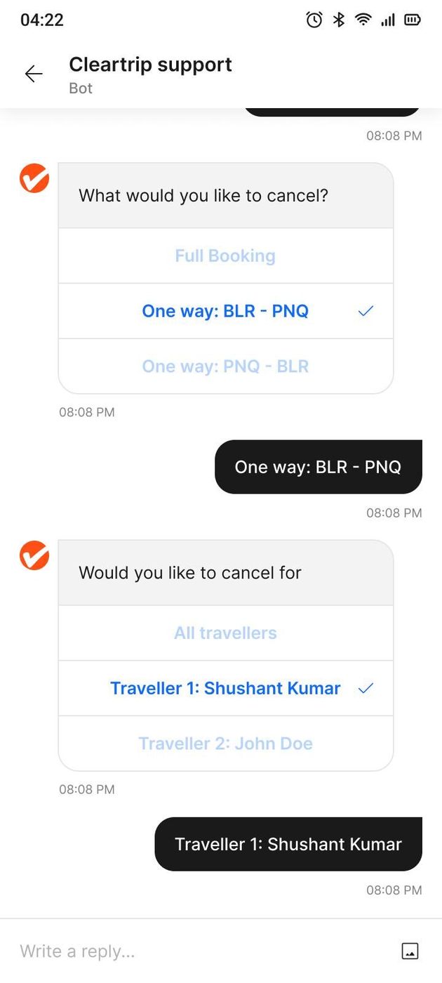 The cancellation flow