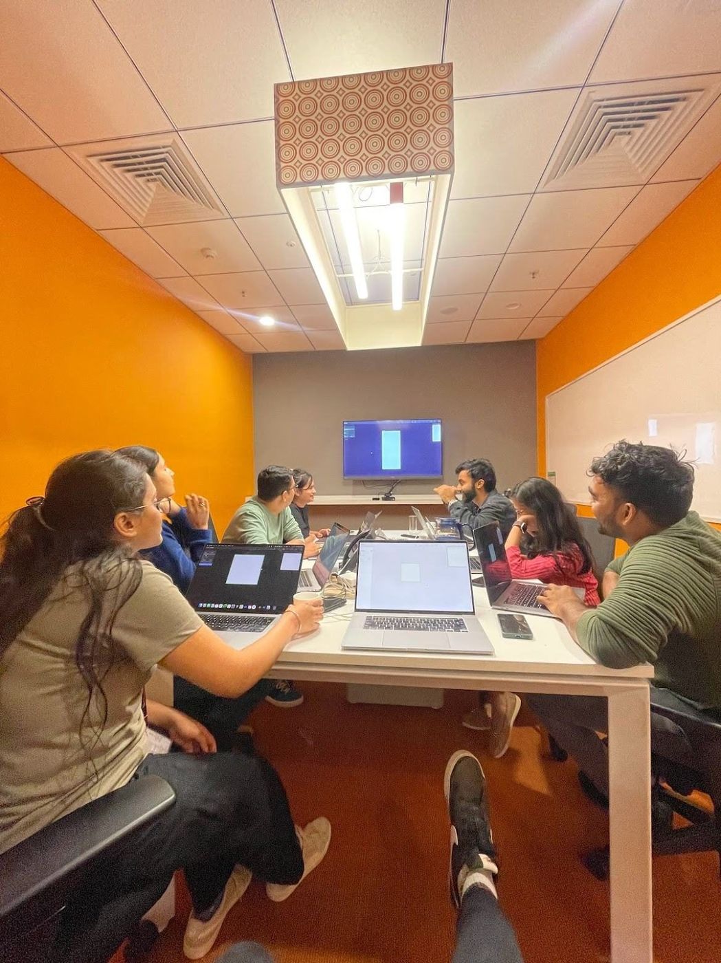 Design review session with the team